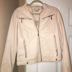 JOUJOU Baby Pink Leather Jacket